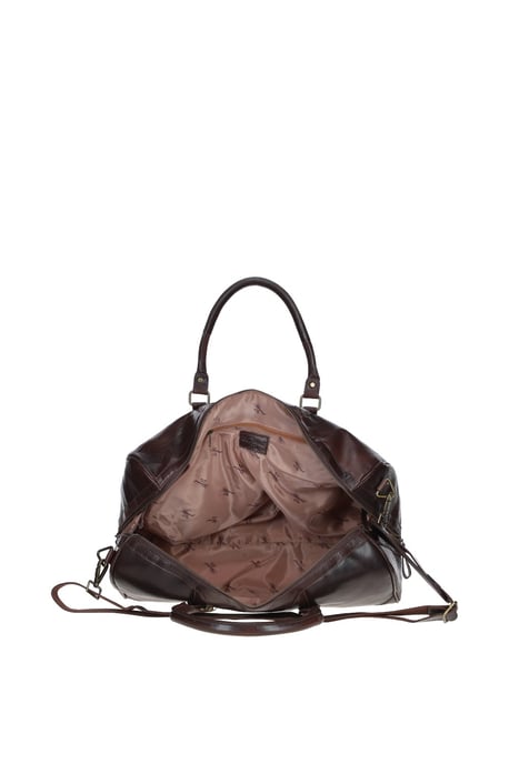Vintage Real Leather Weekend Duffel Bag - Image 4