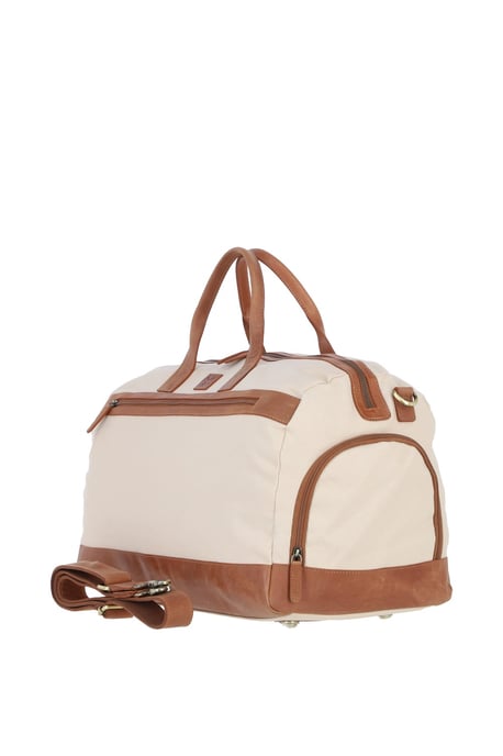 Exquisite Real Leather X Canvas Holdall - Image 3