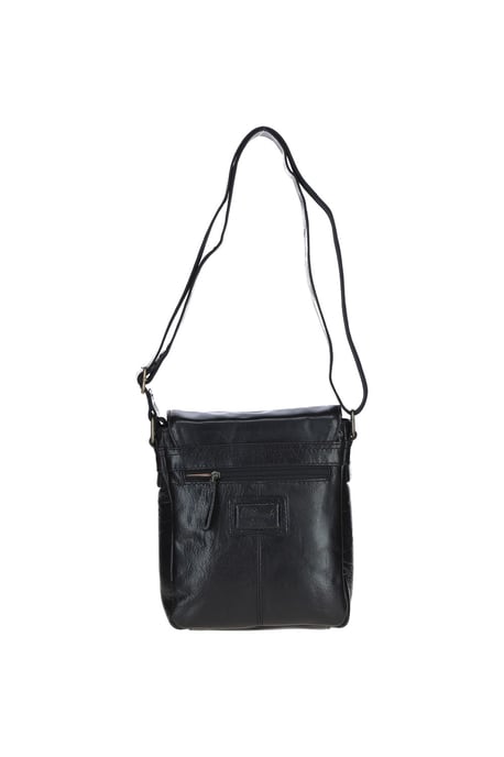 Sleek Real Leather Messenger Bag with Multiple Pockets - Image 4