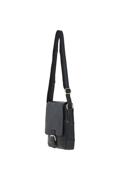 Compact Leather Flap Over Bag - Image 2