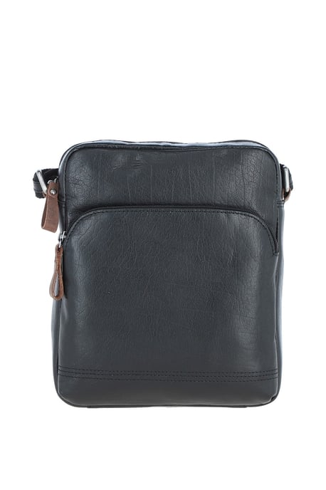 'Bruno' Real Leather Vintage Medium Flight Shoulder Bag - Image 1