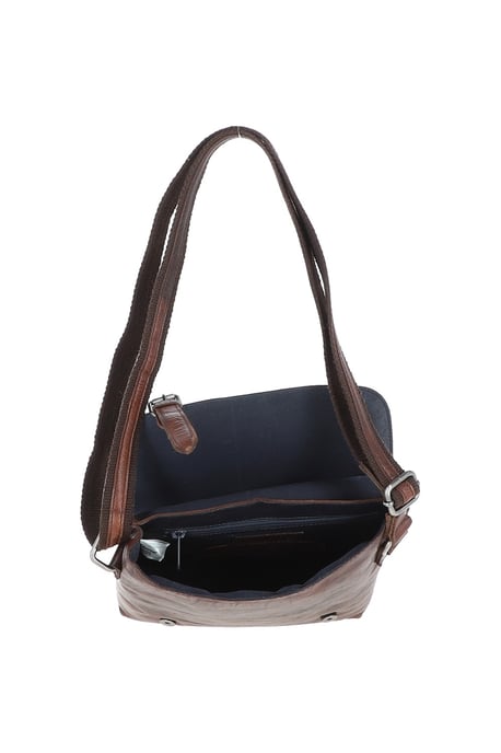 'Renato' Real Leather Vintage Flight Shoulder Bag - Image 4