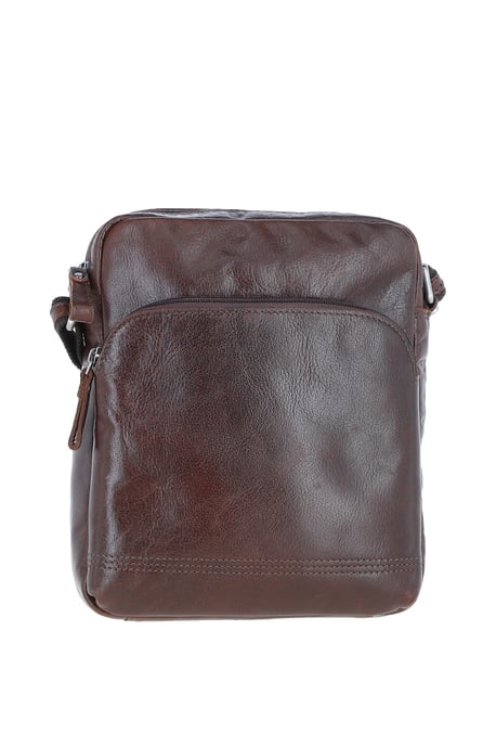 'Bruno' Real Leather Vintage Medium Flight Shoulder Bag - Image 1