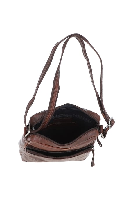 'Bruno' Real Leather Vintage Medium Flight Shoulder Bag - Image 4