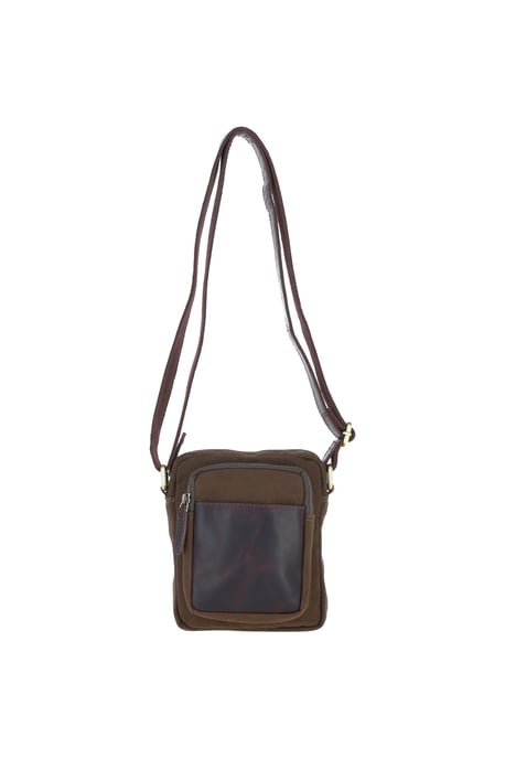 Real Leather X Canvas Flight Bag - Image 2