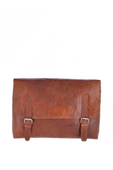 'Speranza' Real Leather Vintage Messenger Bag - Image 1