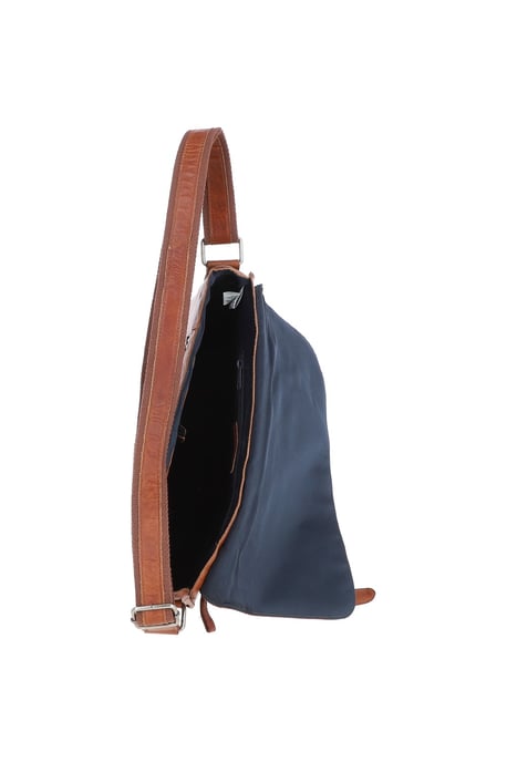 'Speranza' Real Leather Vintage Messenger Bag - Image 4