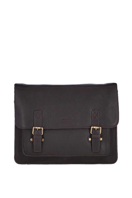 'Riccardo' Carry All Real Leather Messenger Bag - Image 1
