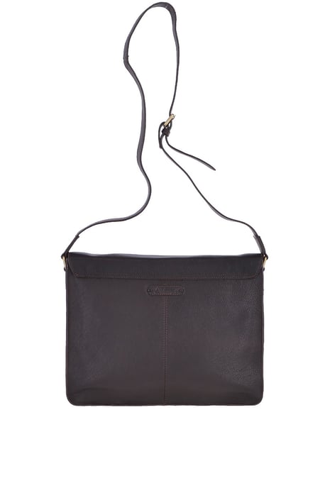 'Riccardo' Carry All Real Leather Messenger Bag - Image 4