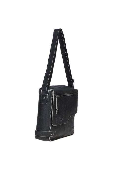 Real Leather Messenger Bag - Image 3