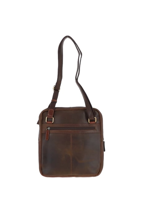 Real Oily Leather Medium Messenger Bag - Image 3