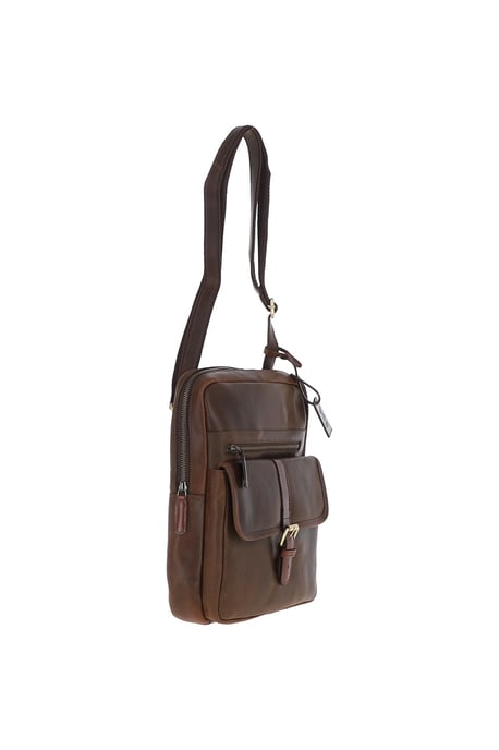 Real Oily Leather Medium Messenger Bag - Image 4