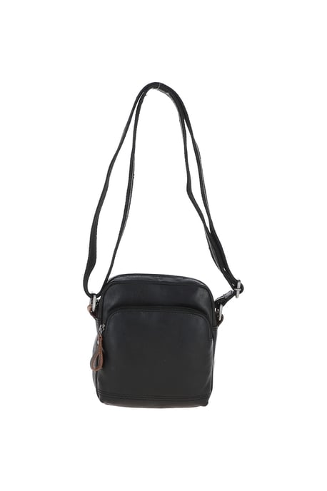 'Valerio' Real Leather Vintage Small Flight Shoulder Bag - Image 2