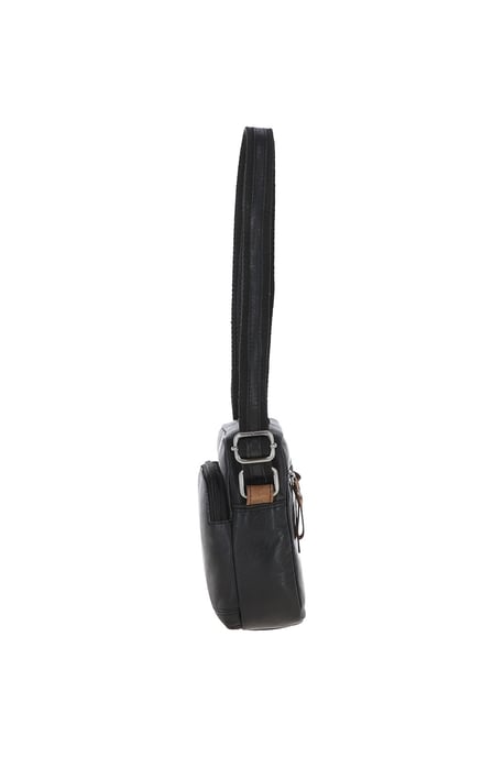 'Valerio' Real Leather Vintage Small Flight Shoulder Bag - Image 3