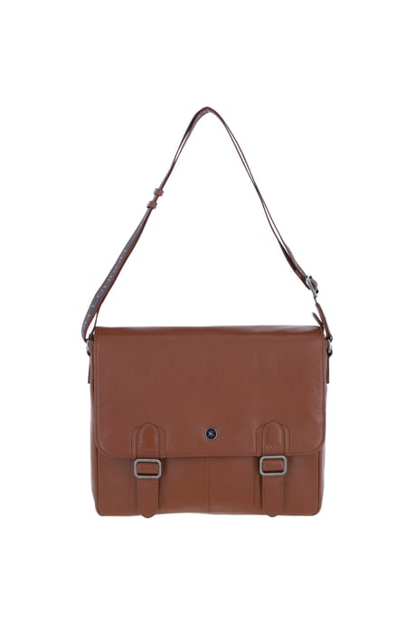 'Emissary' Real Leather Messenger Bag - Image 1