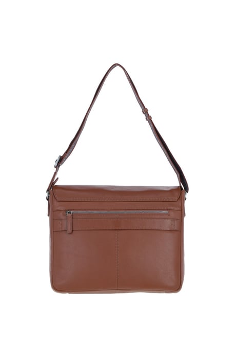 'Emissary' Real Leather Messenger Bag - Image 3