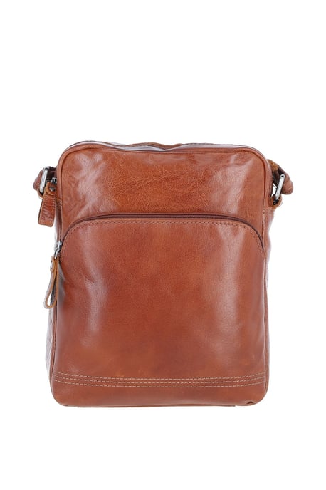 'Bruno' Real Leather Vintage Medium Flight Shoulder Bag - Image 1