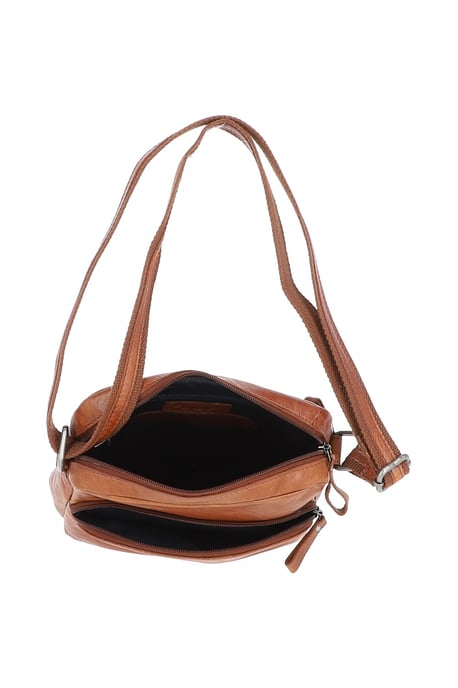 'Bruno' Real Leather Vintage Medium Flight Shoulder Bag - Image 4