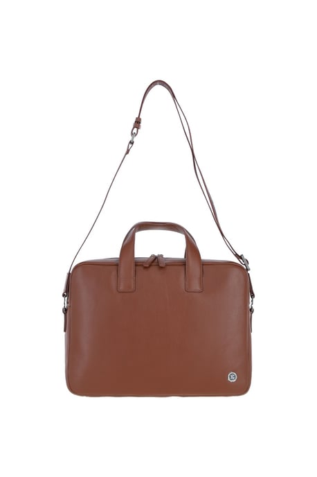 'Maven' Real Leather Messenger Bag - Image 1