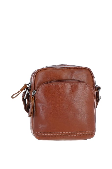 'Valerio' Real Leather Vintage Small Flight Shoulder Bag - Image 1
