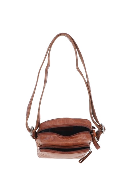 'Valerio' Real Leather Vintage Small Flight Shoulder Bag - Image 4
