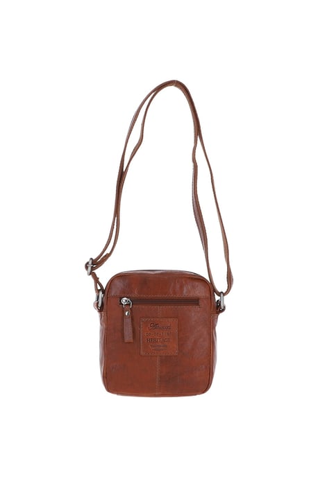 'Valerio' Real Leather Vintage Small Flight Shoulder Bag - Image 5