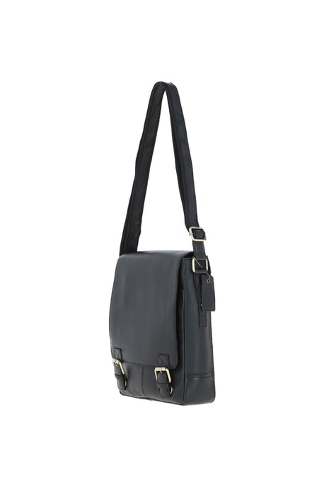 Classic A4 Leather Flap-Over Messenger Bag - Image 2