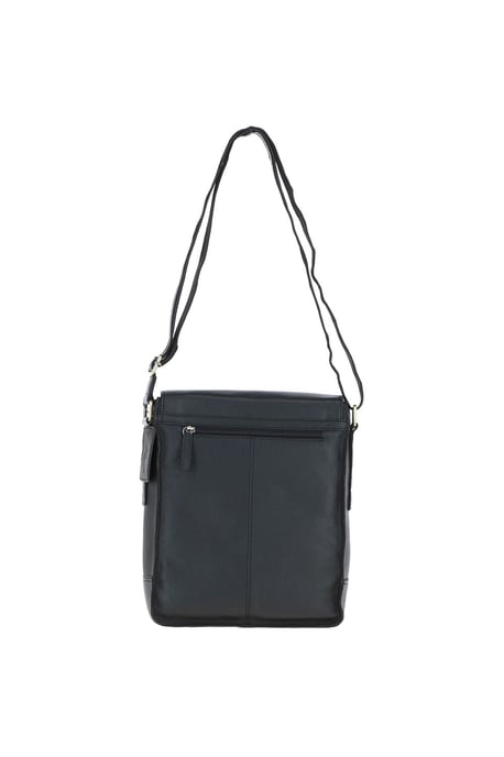 Classic A4 Leather Flap-Over Messenger Bag - Image 3
