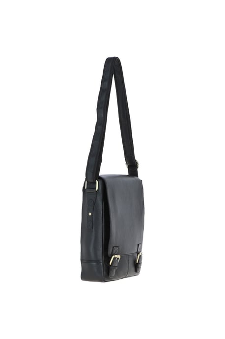 Classic A4 Leather Flap-Over Messenger Bag - Image 4