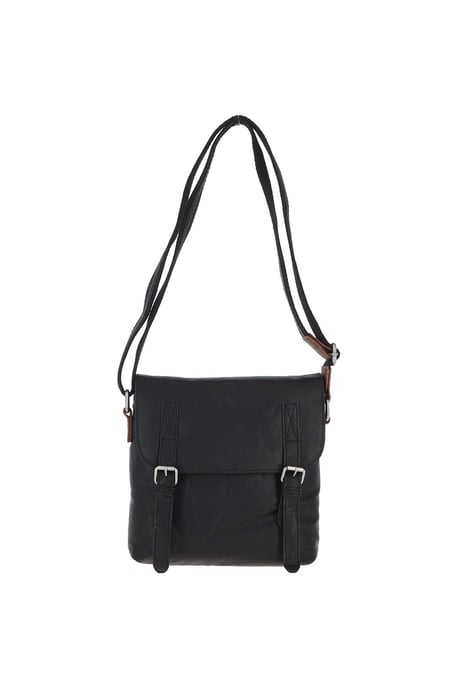 'Renato' Real Leather Vintage Flight Shoulder Bag - Image 2