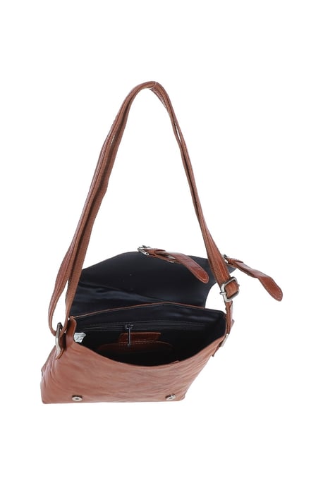 'Renato' Real Leather Vintage Flight Shoulder Bag - Image 4