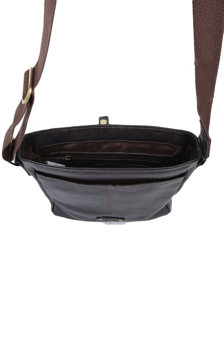 'Luigi' Small Real Leather Flight Side Bag - Image 4