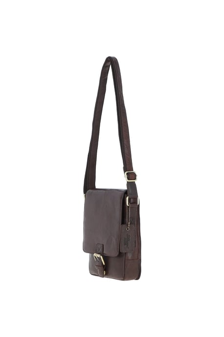 Compact Leather Flap Over Bag - Image 2