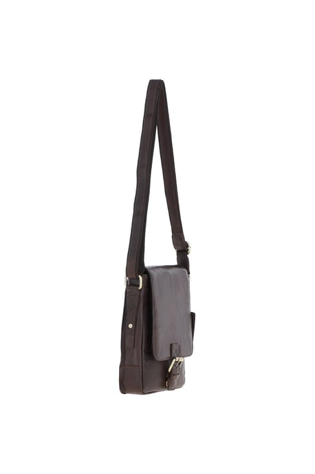 Compact Leather Flap Over Bag - Image 4