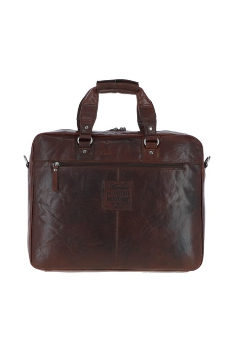 'Stefano' Real Leather Vintage Laptop Work Bag - Image 4