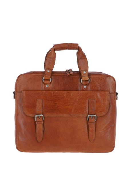 'Stefano' Real Leather Vintage Laptop Work Bag - Image 1