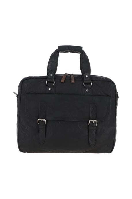 'Stefano' Real Leather Vintage Laptop Work Bag - Image 1