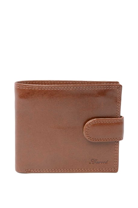 Classic Leather Billfold Wallet with 3 Card Slots & ID Tab - Image 1