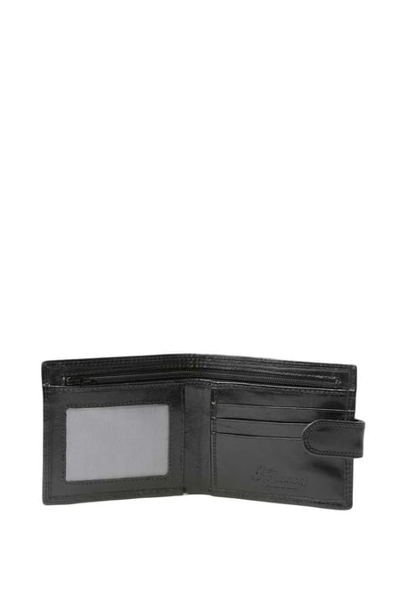 Classic Leather Billfold Wallet with 3 Card Slots & ID Tab - Image 2