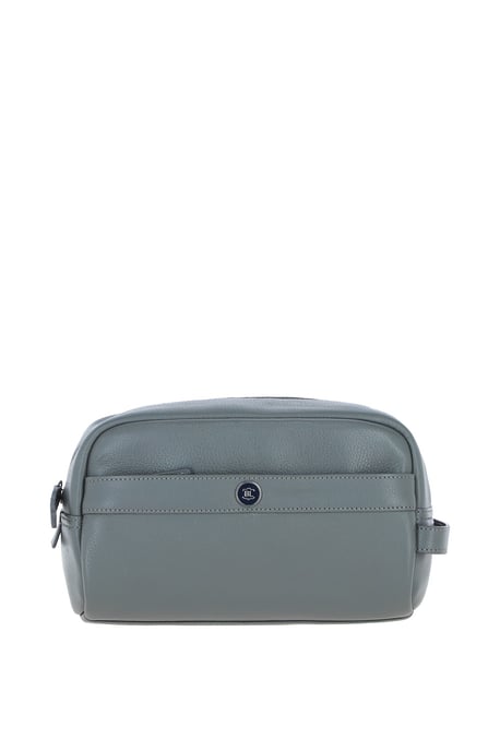 'Aqualuxe' Real Leather Wash Bag - Image 1