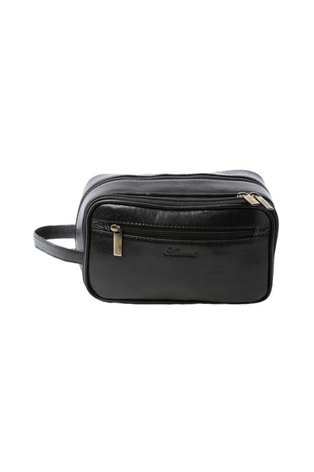 'Viaggio' Real Leather Toiletry Washbag - Image 3