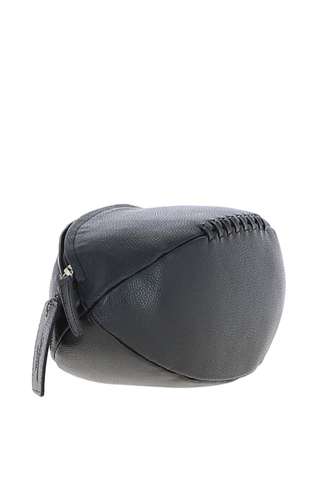 Leather Rugby Ball Washbag - Image 4