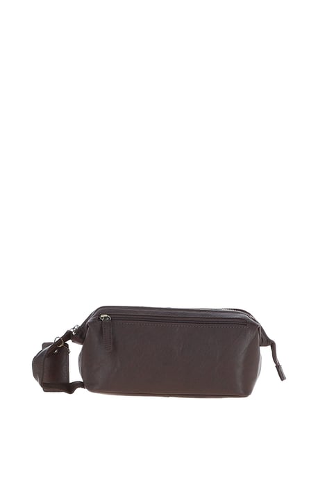 Vintage Leather Washbag - Image 3