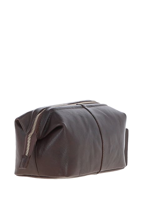 Vintage Leather Washbag - Image 4