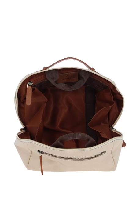 Real Leather X Canvas Washbag - Image 2