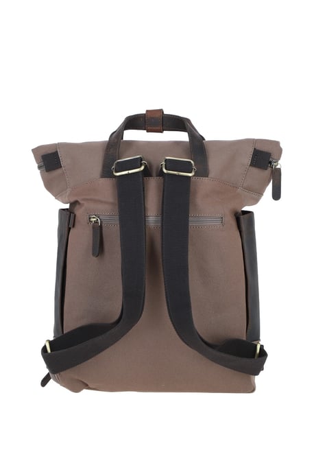 Real Leather X Canvas Backpack - Image 3