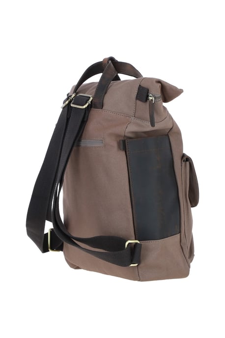 Real Leather X Canvas Backpack - Image 4