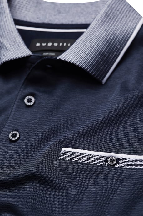 Bugatti Herren Poloshirt met contrasterende strepen - Image 5