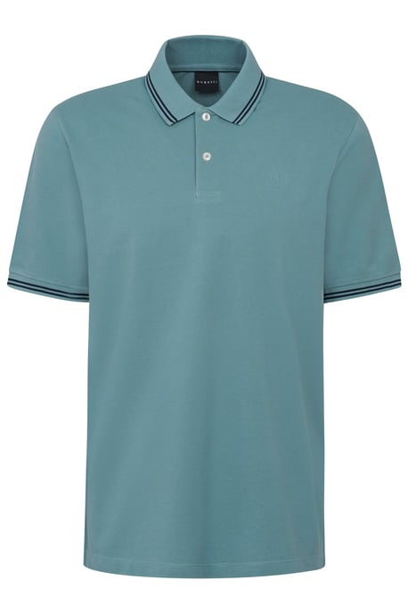 Bugatti Herren Polo mit Kontraststreifen und Bruststickerei - Image 3
