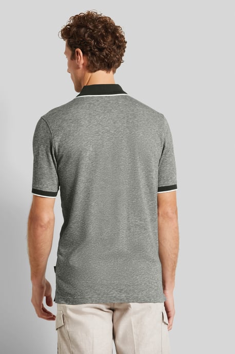 Bugatti Herren Poloshirt met contrasterende strepen - Image 2